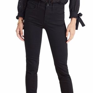 Madewell tuxedo stripe mid rise jeans